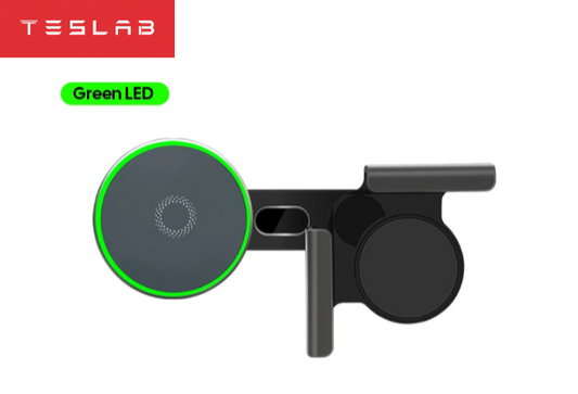 Soporte Magnético para Celular con Carga Inalámbrica 15W para Tesla Model 3 Highland 2024 y Model Y 2025