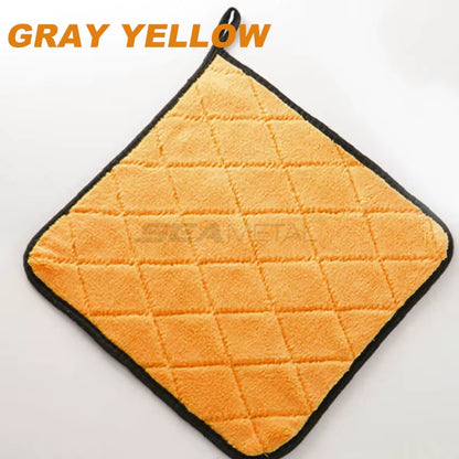 SEAMETAL Ultra Soft 40*40CM Car Wash Microfiber Towel 800GSM Absorbent Car Cleaning Drying Cloth Hemming Rags Car Wash Towels
