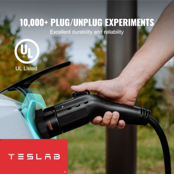 Adaptador de Carga J1772 a Tesla 80A – Compatible con Model 3, Y, S y X