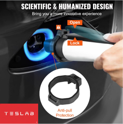 Adaptador de Carga J1772 a Tesla 80A – Compatible con Model 3, Y, S y X