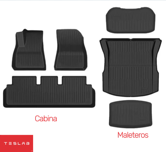Tapetes Impermeables TPE para Tesla Model 3 Highland 2024–2025 y Model Y Juniper 2025