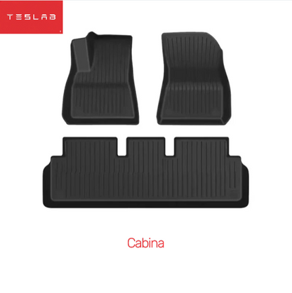 Tapetes Impermeables TPE para Tesla Model 3 Highland 2024–2025 y Model Y Juniper 2025