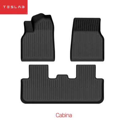 Tapetes Impermeables TPE para Tesla Model 3 Highland 2024–2025 y Model Y Juniper 2025