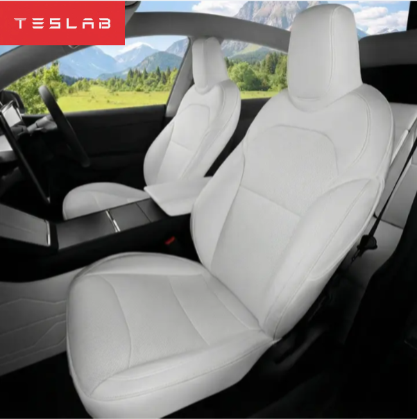 Fundas de Asientos de Cuero Nappa para Tesla Model Y Juniper 2025–2026 – Set Completo Premium