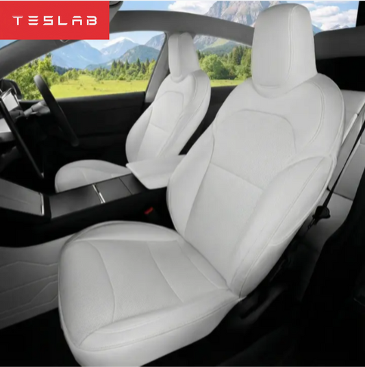 Fundas de Asientos de Cuero Nappa para Tesla Model Y Juniper 2025–2026 – Set Completo Premium