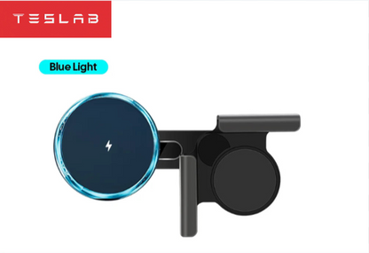 Soporte Magnético para Celular con Carga Inalámbrica 15W para Tesla Model 3 Highland 2024 y Model Y 2025