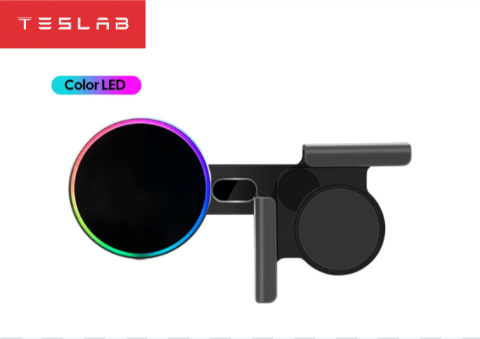 Soporte Magnético para Celular con Carga Inalámbrica 15W para Tesla Model 3 Highland 2024 y Model Y 2025
