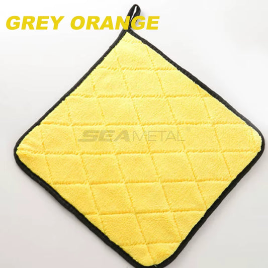 SEAMETAL Ultra Soft 40*40CM Car Wash Microfiber Towel 800GSM Absorbent Car Cleaning Drying Cloth Hemming Rags Car Wash Towels